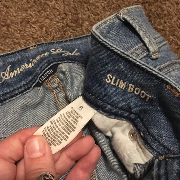 American Eagle Slim Boot Jeans 8S - Picture 2 of 4